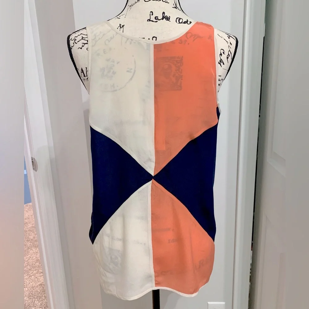 Color Block Silk Tank - Picture 4 of 6